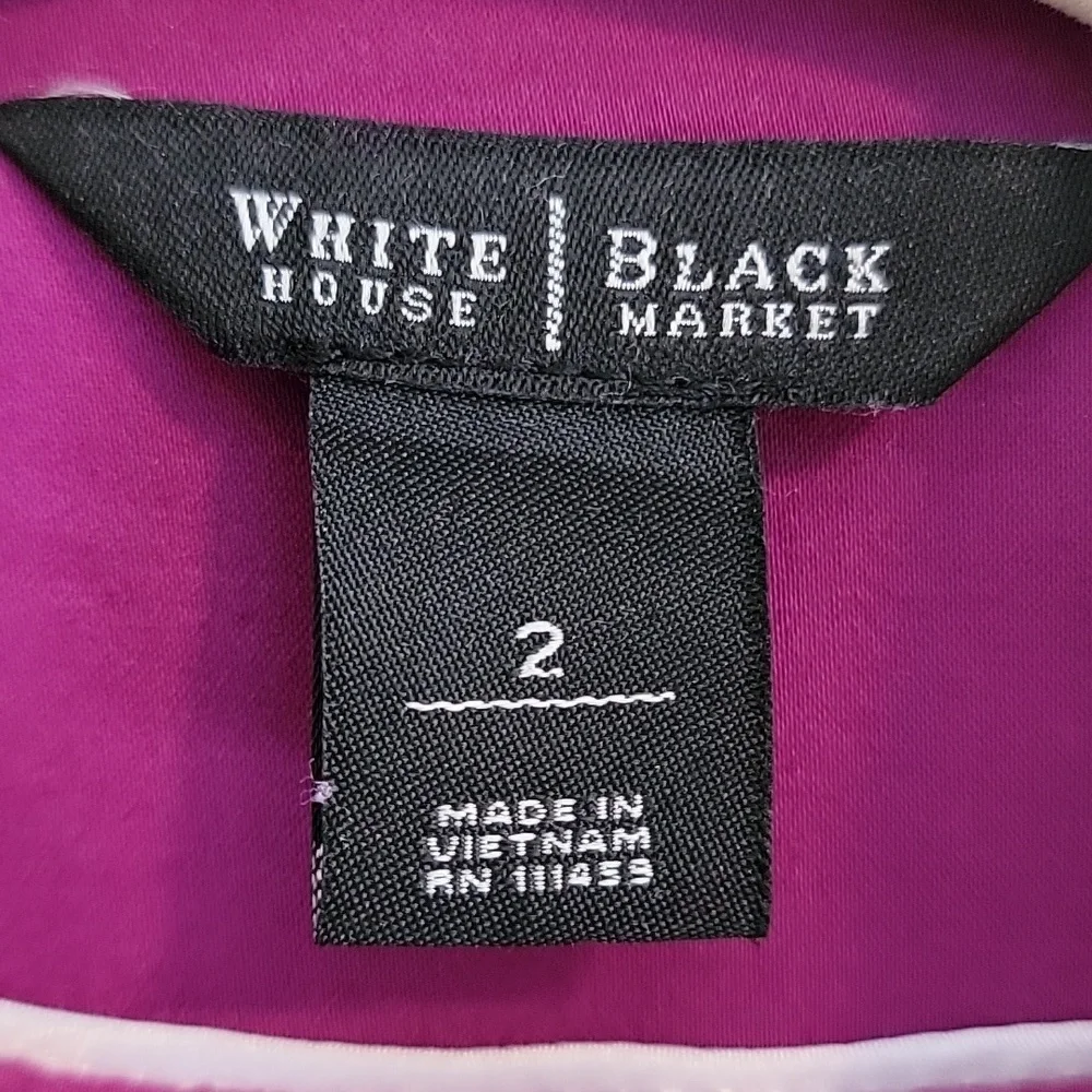 White House Black Market Fuchsia Blazer - Picture 3 of 8